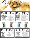 Spell Jars For The Elements