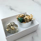 Abundance Spell Candle + Pyrite Cluster Gift Set