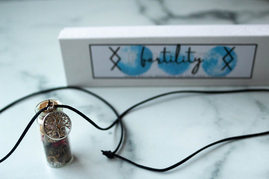 Fertility Spell Bottle Necklace