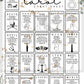 Digital Print Tarot Cheat Sheet