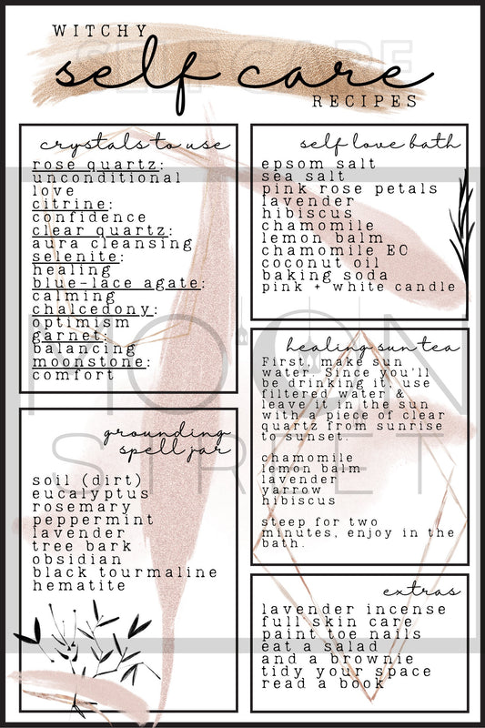 Self Care Ritual PDF Print