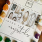 Intro To Crystal Healing For Beginner Witches | Printed | How TF Do I Do This?! Workbook
