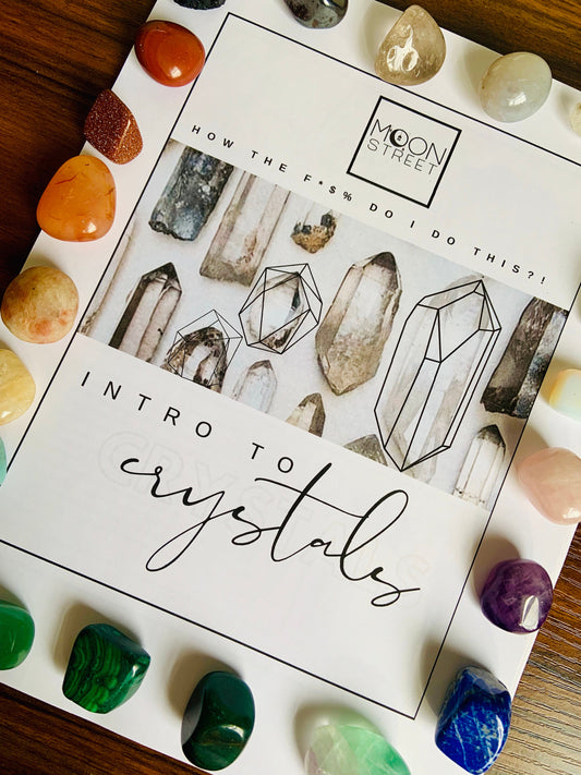 Intro To Crystal Healing For Beginner Witches | Printed | How TF Do I Do This?! Workbook