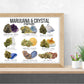 Marijuana + Crystal Pairings | Witch Print | Digital Download