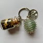 Abundance Spell Bottle + Aventurine Crystal Keychain