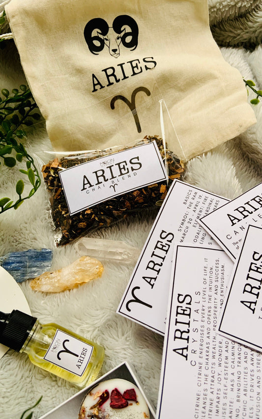 Aries Zodiac Gift Set | Spa Ritual | Manifestation Kit