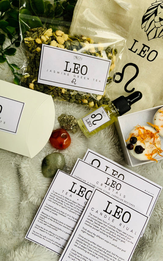 Leo Zodiac Gift Set | Spa Ritual | Manifestation Kit