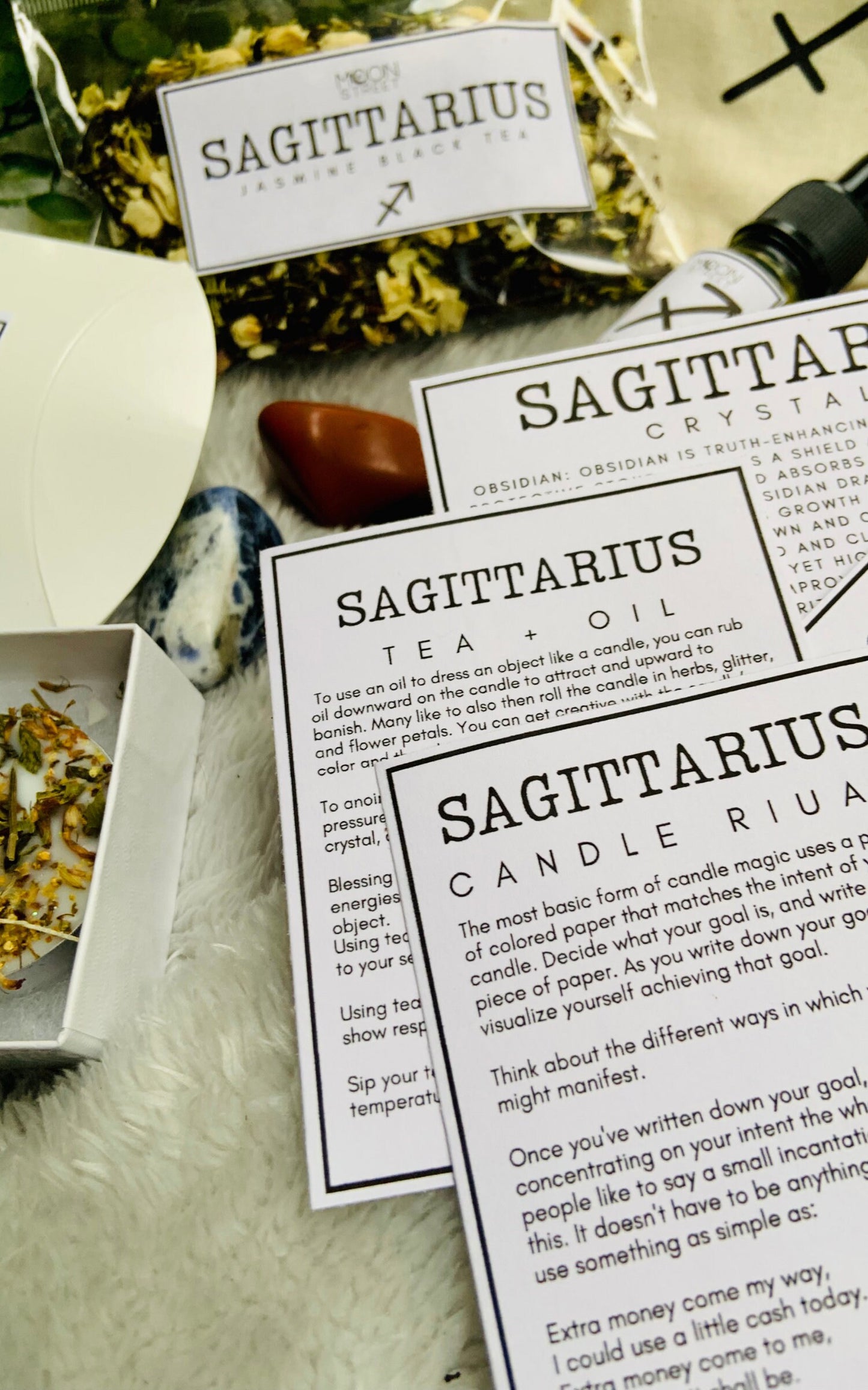 Sagittarius Zodiac Gift Set | Spa Ritual | Manifestation Kit