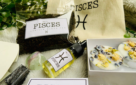 Pisces Zodiac Gift Set | Spa Ritual | Manifestation Kit