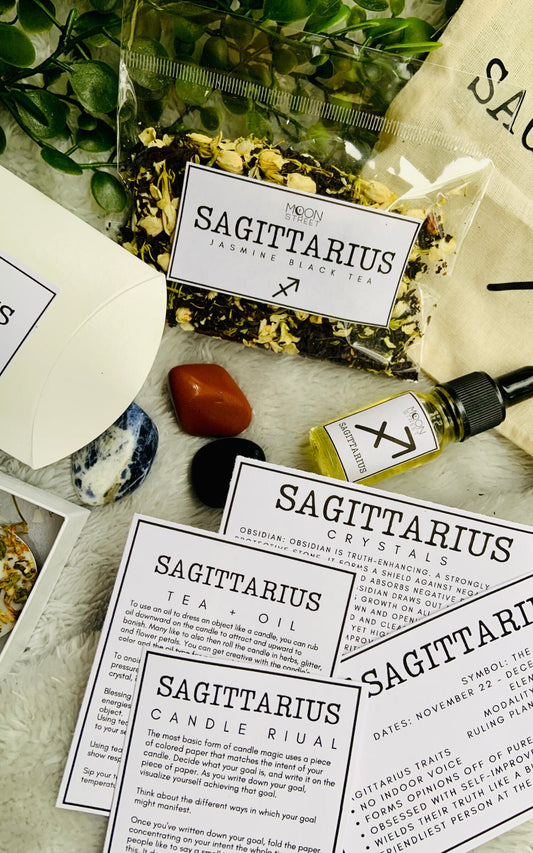 Sagittarius Zodiac Gift Set | Spa Ritual | Manifestation Kit