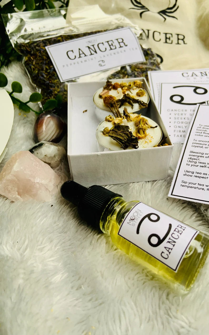 Cancer Zodiac Gift Set | Spa Ritual | Manifestation Kit