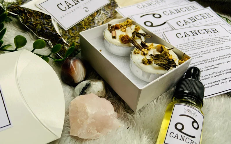 Cancer Zodiac Gift Set | Spa Ritual | Manifestation Kit