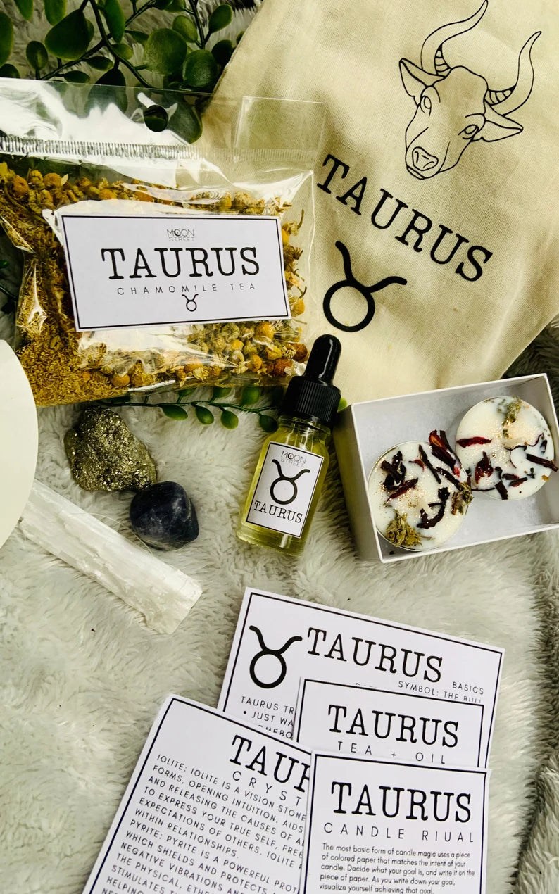 Taurus Zodiac Gift Set | Spa Ritual | Manifestation Kit