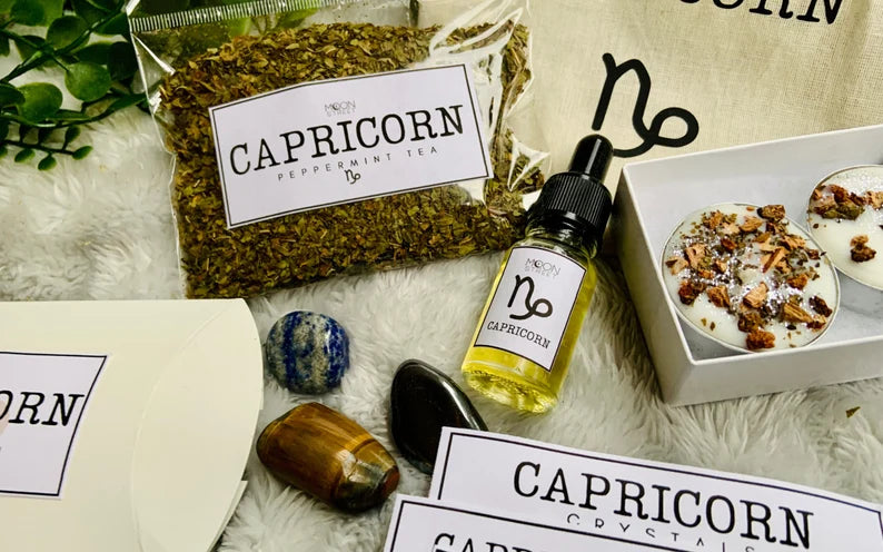 Capricorn Zodiac Gift Set | Spa Ritual | Manifestation Kit