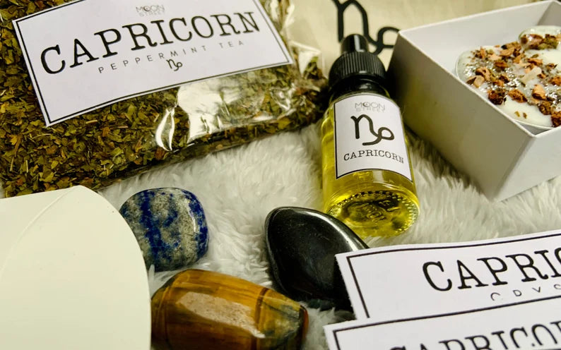 Capricorn Zodiac Gift Set | Spa Ritual | Manifestation Kit