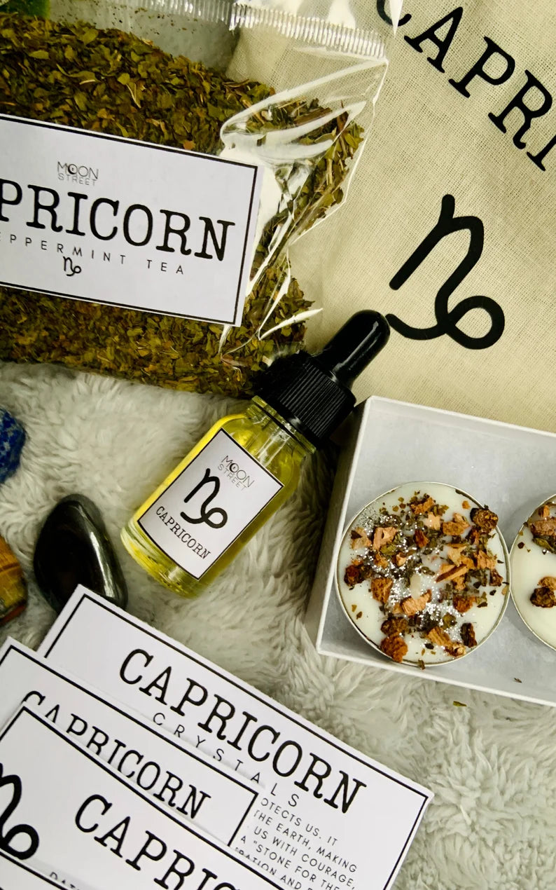 Capricorn Zodiac Gift Set | Spa Ritual | Manifestation Kit