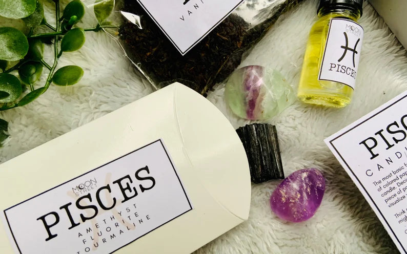 Pisces Zodiac Gift Set | Spa Ritual | Manifestation Kit